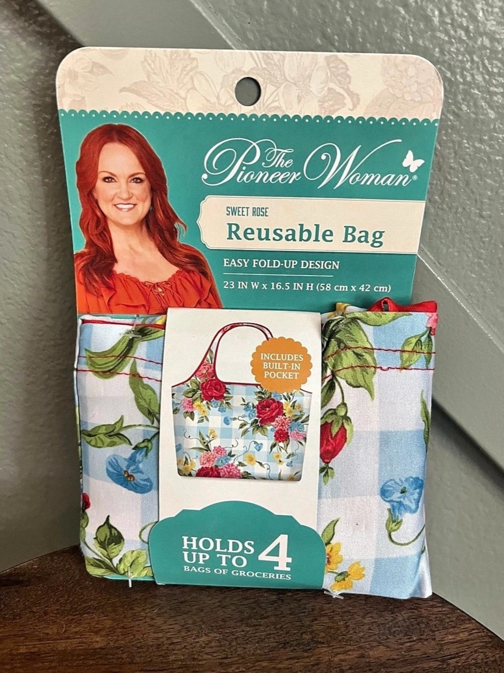The Pioneer Woman Sweet Rose Reusable Bag Floral NWT